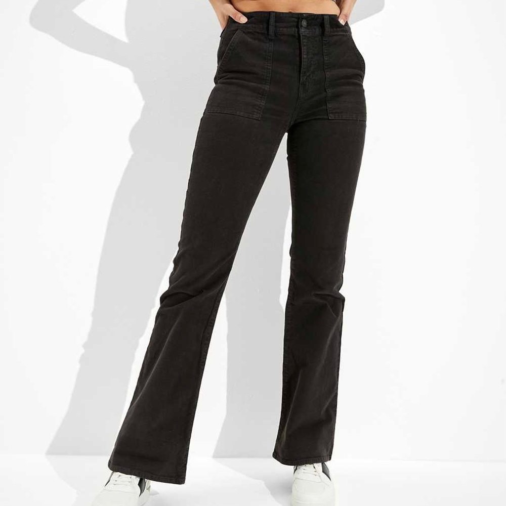 AE Plus Size Super High Waisted Stretch Flare Jeans